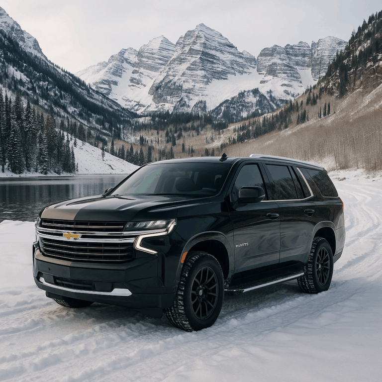 luxury black SUV aspen Colorado